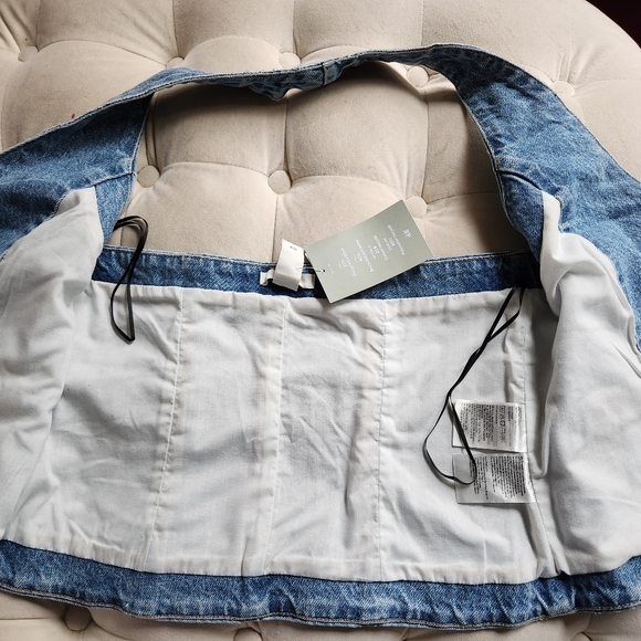 NO LOW BALLING!! H&M denim halter vest light blue  NWT. - Picture 3 of 4